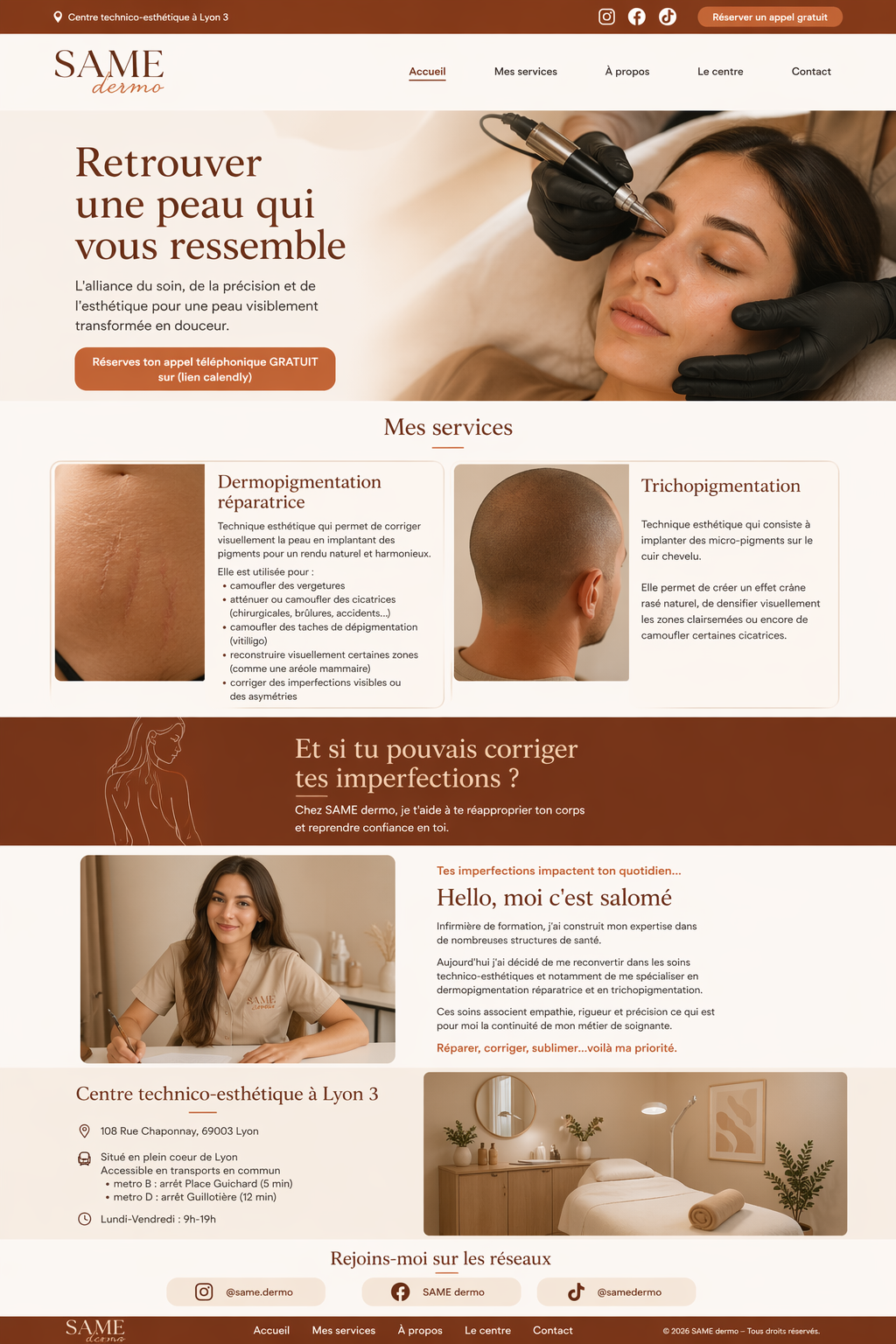 Maquette d'ambiance SAME dermo
